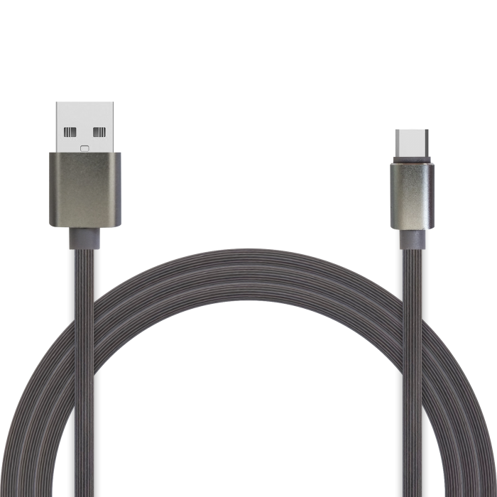 

Кабель для зарядки и передачи данных Jet.A JA-DC34 2м серый (TPE, USB2.0/USB Type C, QC 3.0, 2A)