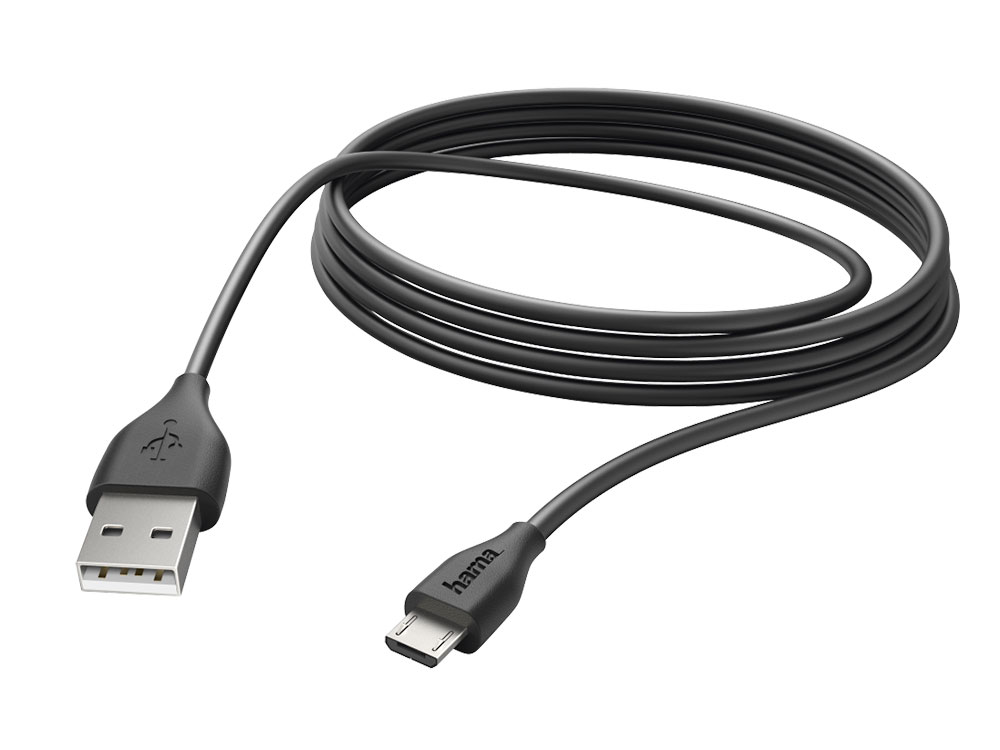 

Кабель Hama 00173788 micro USB B (m) USB A(m) 3м черный