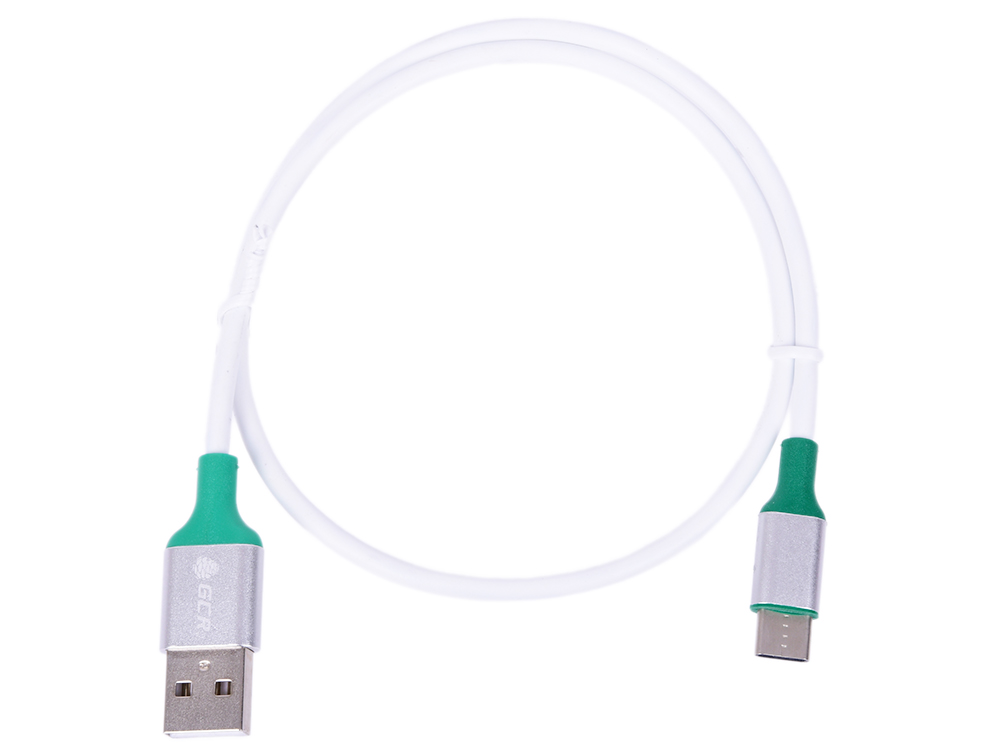 Greenconnect Кабель 0.5m USB 2.0 для Samsung, OS Android, AM/CM, белый, алюминиевый корпус серебро,