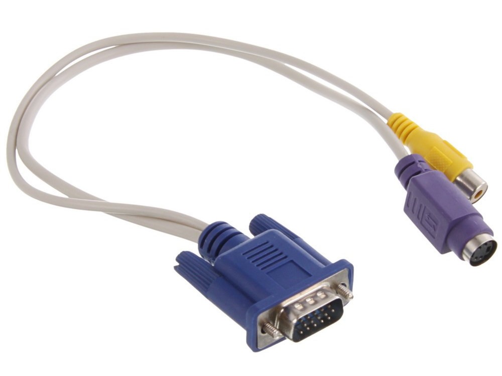 

Переходник VGA M - S-video/RCA Espada EvgaS-vRCA