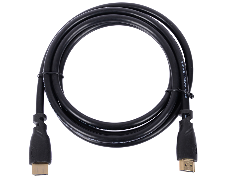 

Greenconnect Кабель 1.8m HDMI версия 1.4, 4K, 3D, 10.2 Гбит/с, 30 AWG, OD7.3mm, экран, черный (33-05