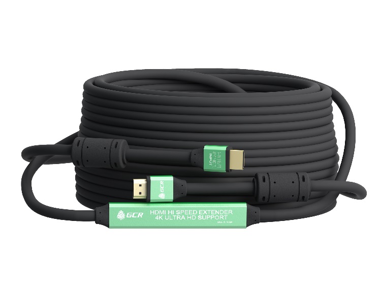 Кабель HDMI Greenconnect GCR-50751 30 м v2.0, c усилителем, черный