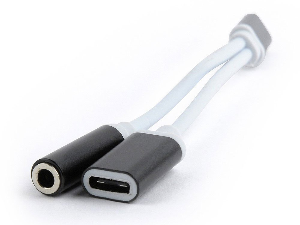 

Cablexpert Переходник USB Type-C/Jack3.5 F+ Type-C F, черный, пакет (CCA-UC3.5F-02)