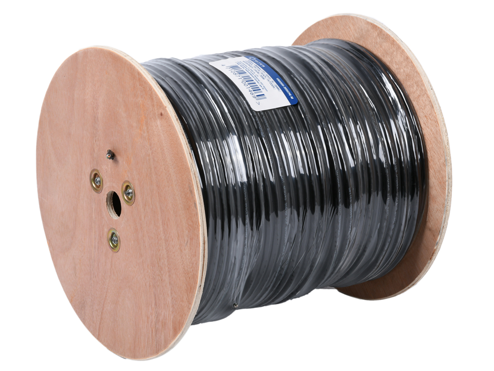 

Кабель 5bites US5505-305CPE-M, UTP, 4 пары, одножильный (solid), кат. 5e, (0,50 mm), CU, PVC+PE, 305m, с тросом, для внешней прокладки