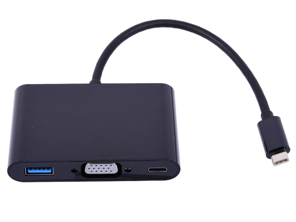 

Cablexpert Переходник USB Type-C/VGA + USB3 + подзарядка USB-C, 15см