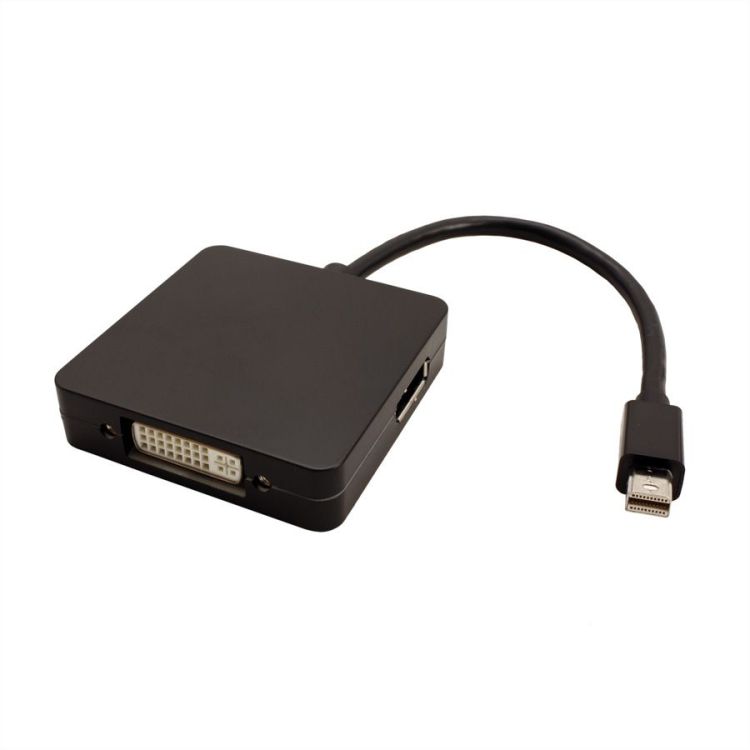Переходник Orient C305B Mini DisplayPort M - HDMI/ DVI-I/ DisplayPort черный, 0.2 метра