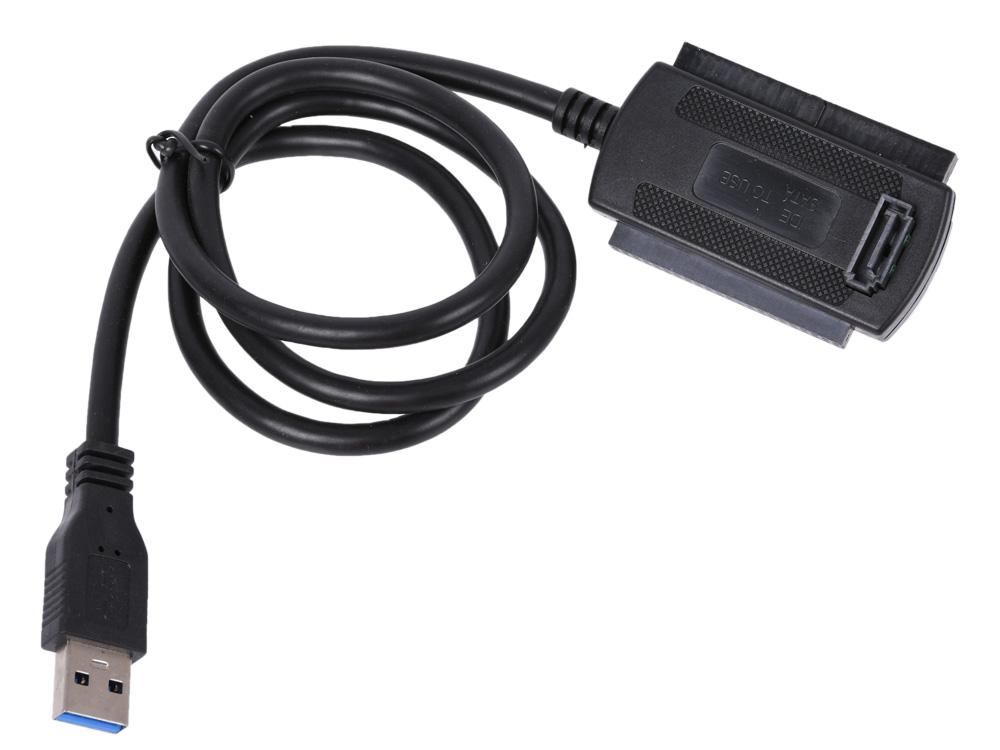 

Кабель-адаптер VCOM CU814 USB3.0 - SATA/IDE (2.5"/3.5") , внешний БП