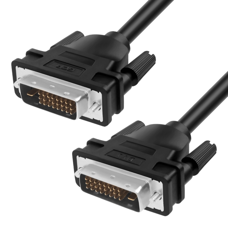Кабель DVI-D Greenconnect GCR-DM2DMC-1.8m черный 1.8 м двойной экран greenconnect gcr hd2dvi1 black кабель hdmi dvi 5 м