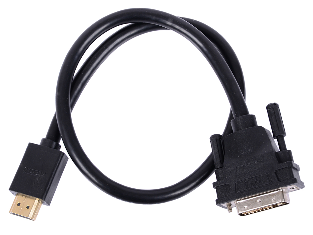 

Кабель HDMI-DVI Greenconnect GCR-HD2DVI 0.5m черный