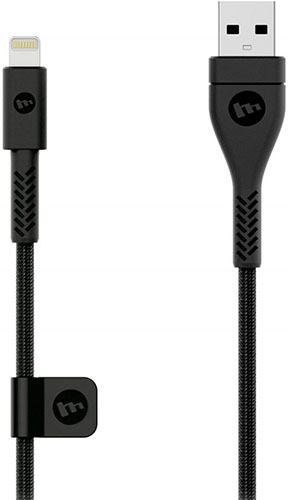 Кабель Mophie PRO, Lightning to USB. Длина 3 м. Цвет черный.