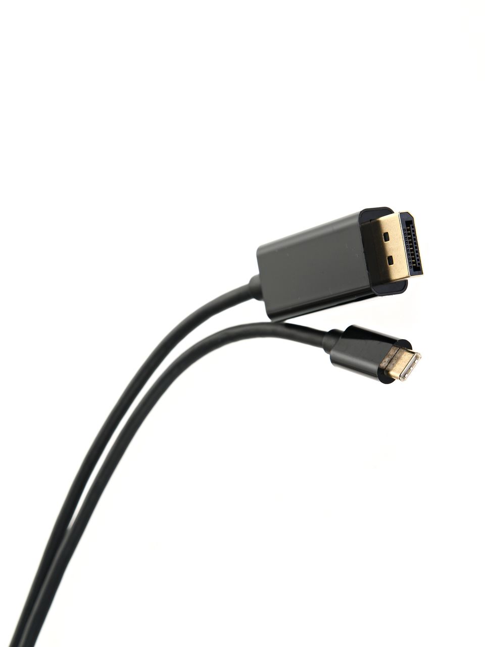 Кабель USB Type-C - DP VCOM CU422C-1M, 1 м, черный
