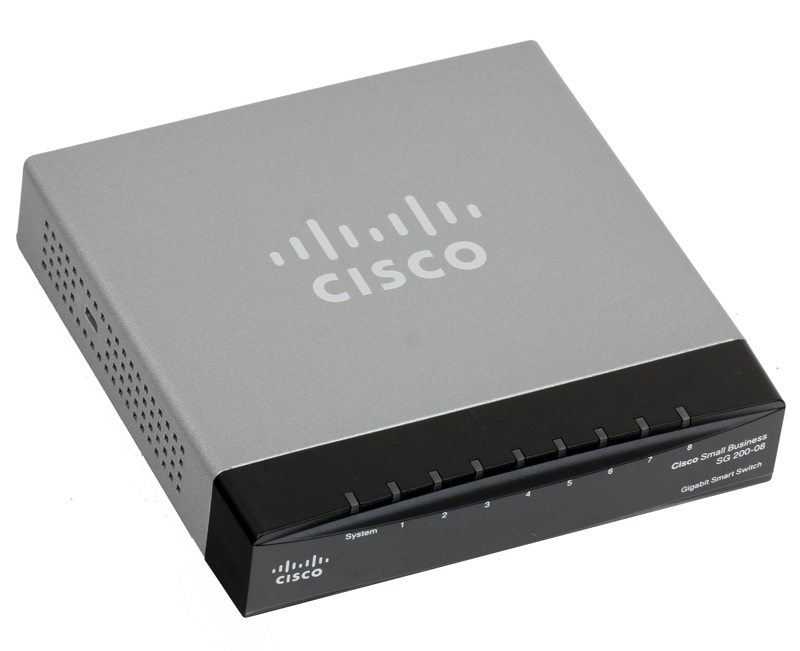

Коммутатор Cisco SLM2008T-EU SB SG 200-08 8-портовый коммутатор Gigabit Smart Switch