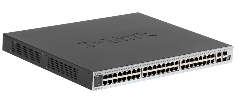 

Коммутатор D-Link DGS-3420-52T/B1A Управляемый стекируемый коммутатор уровня 2+ с 48 портами 10/100/1000BASE-T и 4 портами SFP