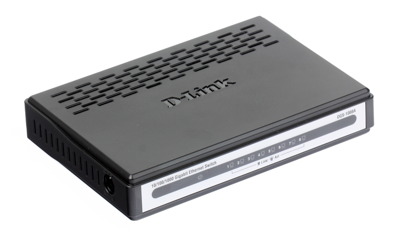 

Коммутатор D-Link DGS-1008A/D1A Неуправляемый коммутатор с 8 портами 10/100/1000Base-T и функцией энергосбережения