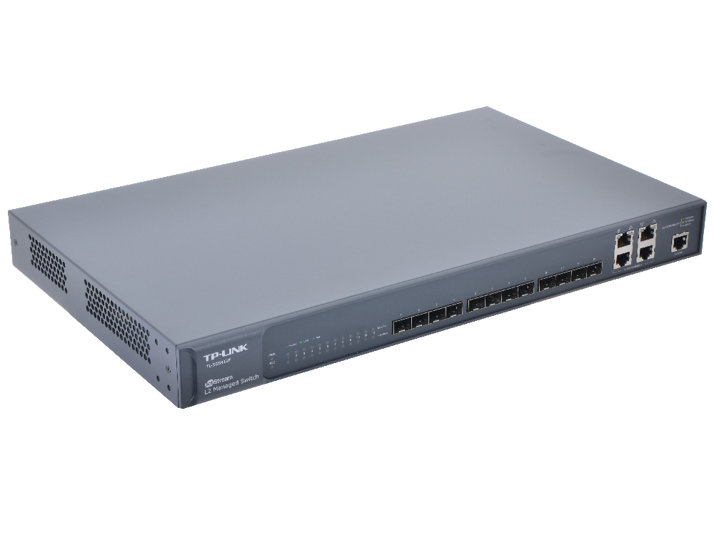 

Коммутатор TP-LINK TL-SG5412F JetStream гигабитный управляемый коммутатор 2 уровня на 12 SFP-слотов с 4 комбинированными портами 1000BASE-T