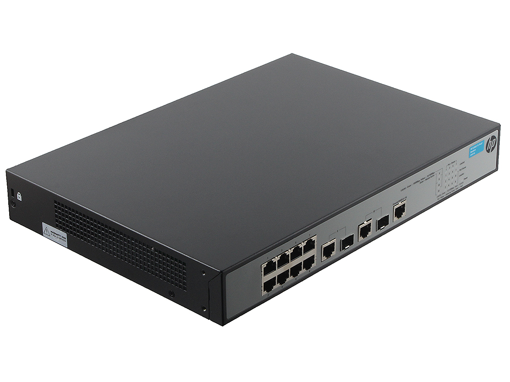 

Коммутатор HP 1910-8 -PoE+ Switch (JG537A) 8x100 мб/c, 1x1 Гб/c или SFP
