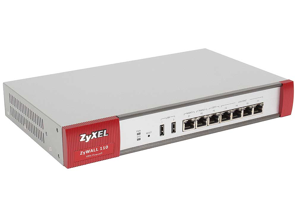 

Межсетевой экран Zyxel ZyWALL 110 Центр безопасности SOHO