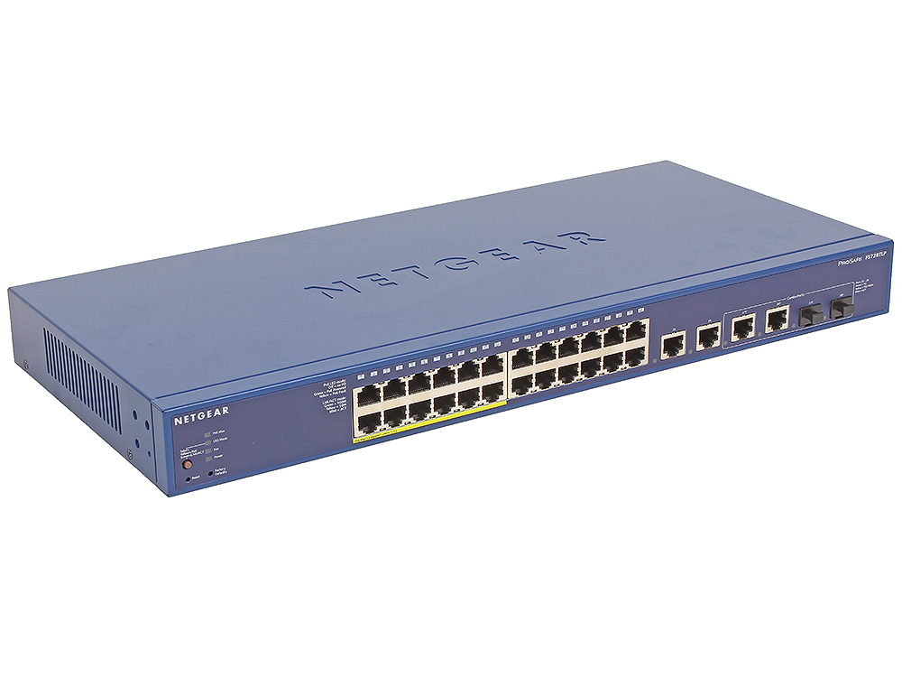 

Коммутатор NETGEAR FS728TLP-100EUS Управляемый Smart-коммутатор на 24FE+2GE+2SFP(Combo) портов (из них 12FE порта с PoE), PoE бюджет до 100 Вт