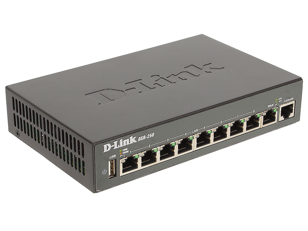 

Межсетевой экран D-Link DSR-250/A2A Гигабитный сервисный маршрутизатор