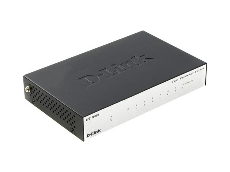 

Коммутатор D-LINK DES-1008D/L2A/L2B неуправляемый 8 портов 10/100Mbps