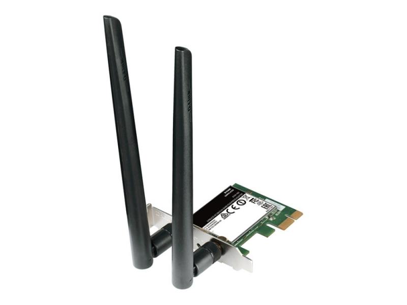 Беспроводной Wi-Fi адаптер D-LINK DWA-582/RU/A1A 802.11acbgn, 867Mbps, 2.4/5GHz, PCI-E