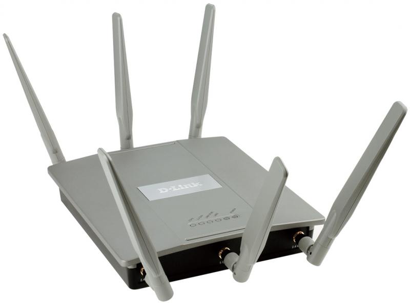 Точка доступа D-Link DAP-2695 802.11acbgn 1750Mbps 5 ГГц 2.4 ГГц 2xLAN RJ-45 PoE серый