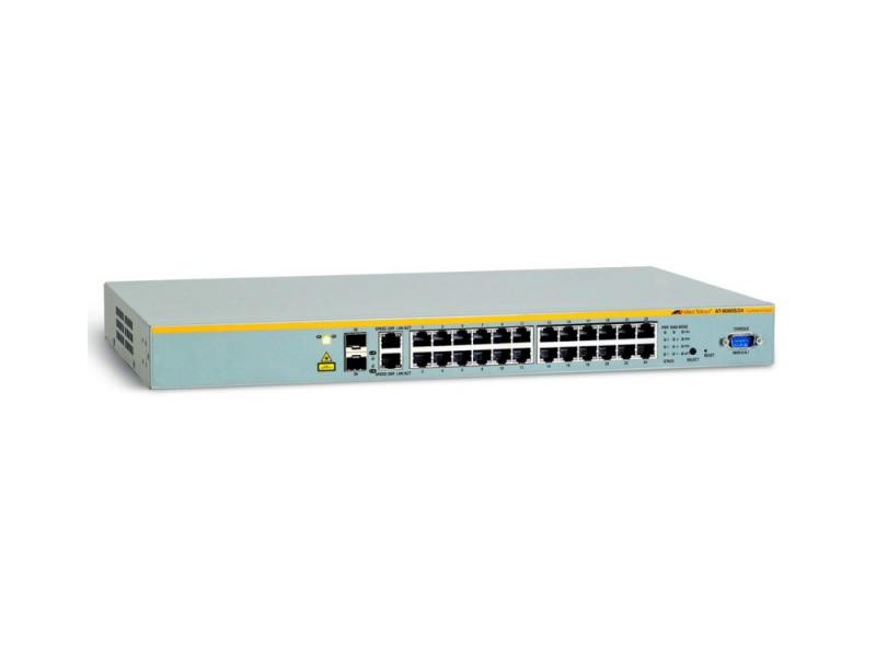 

Allied Telesyn AT-8000S/24, 24-port Stackable Managed Fast Ethernet Switch with Two 10/100/1000T / S