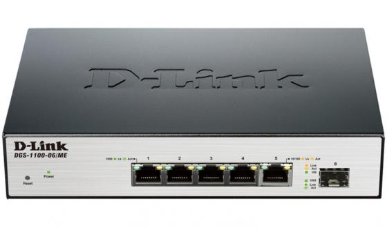

Коммутатор D-LINK DGS-1100-06/ME/A1A/А1В управляемый 5 портов 10/100/1000Mbps