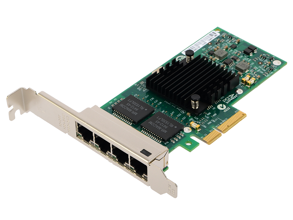 Сетевой адаптер Intel E1G44HTBLK I340-T4 PCI Express 10/100/1000Mbps