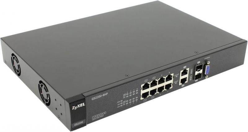 

Коммутатор Zyxel GS2210-8HP управляемый 8 портов 10/100/1000Mbps 2xSFP