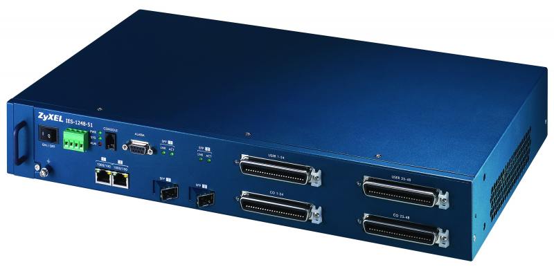 

Коммутатор Zyxel IES-1248-51V 48xADSL2+ 2x10/100/1000Mbps SFP