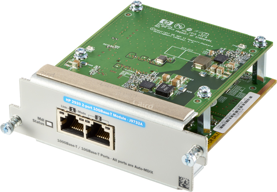 

Модуль HP 2920 J9732A 2-Port 10GbT J9732A