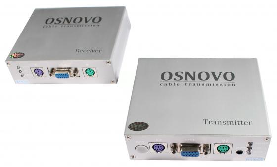 

Комплект OSNOVO TA-VKM/6+RA-VKM/6 приемник + передатчик для передачи VGA/Клавиатура/Мышь до 300м