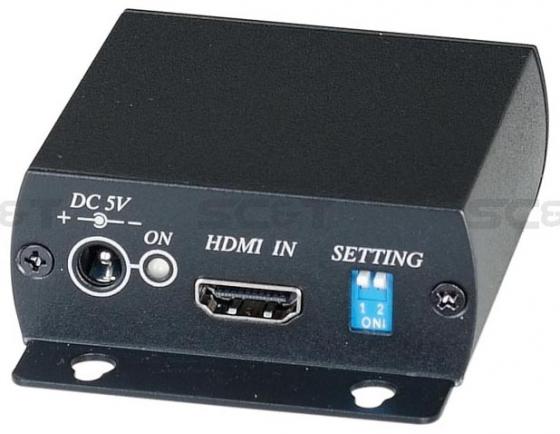 

Передатчик SC&T HE01ST для HDMI-сигнала по одному кабелю витой пары неэкранированной до 45м