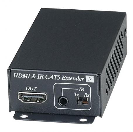 

Приёмник SC&T HE02EIR для HDMI сигнала и сигнала ИК по одному кабелю витой пары CAT6 до 70м