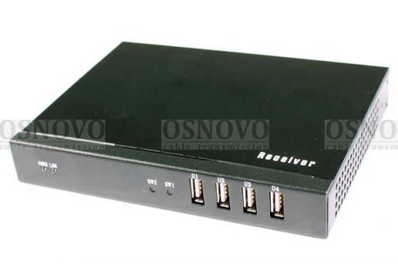 

Приёмник OSNOVO RA-Hi/1 для HDMI и USB сигналов для передатчиков TA-Hi07 или TA-Hi15 до 100м