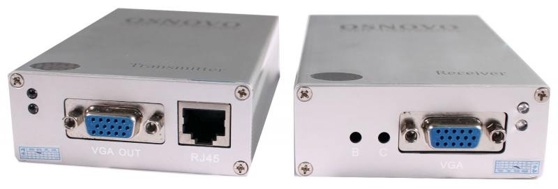 

Комплект OSNOVO TA-V/1+RA-V/1 передатчик+приёмник для передачи VGA и аудиосигнала по кабелю UTP CAT5