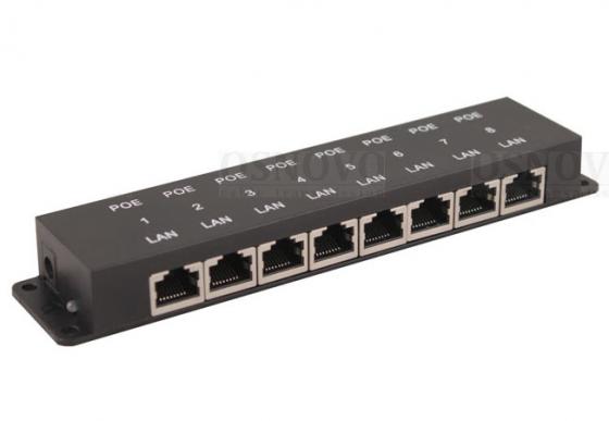

PoE-инжектор Osnovo Midspan-8/P пассивный на 8 портов