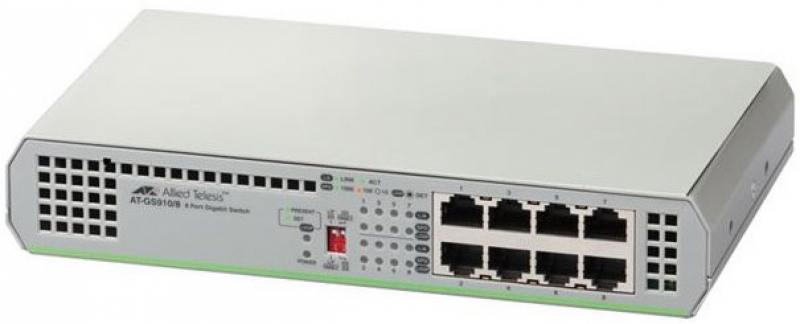 

Коммутатор Allied Telesis AT-GS910/8E-50 неуправляемый 8 портов 10/100/1000Mbps