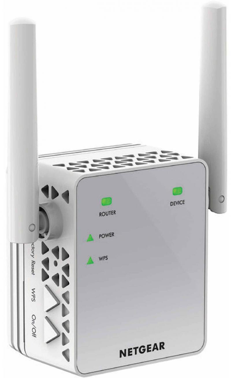 

Повторитель беспроводного сигнала NetGear EX3700-100PES 802.11abgnac 750Mbps 2.4 ГГц 5 ГГц 1xLAN белый