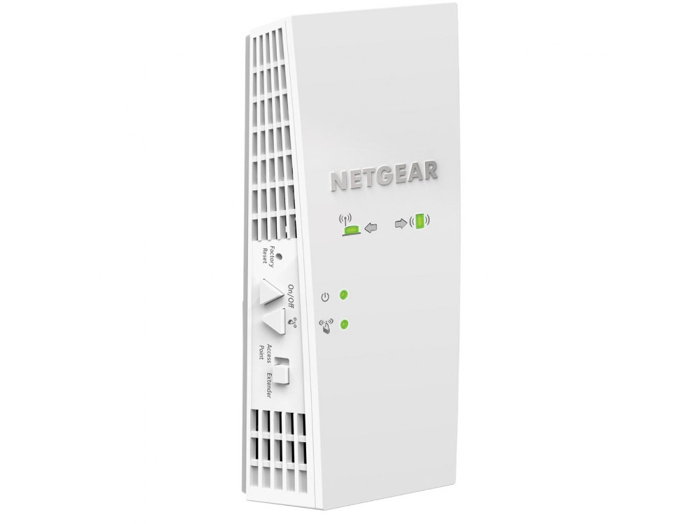 

Ретранслятор NetGear EX7300-100PES 802.11aс 2200Mbps 5 ГГц 2.4 ГГц 1xLAN белый