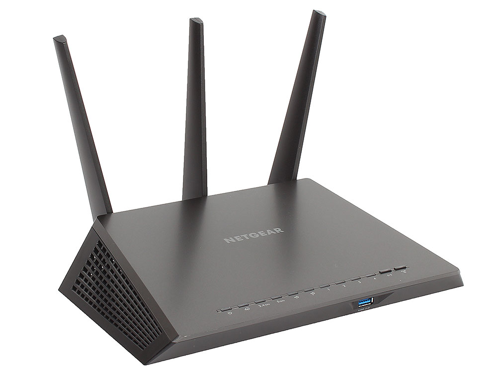 

Маршрутизатор NETGEAR R7000P-100PES Беспроводной гигабитный смарт-роутер Nighthawk, 802.11ac 600+1300 Мбит/с (2.4 ГГц и 5 ГГц), MU-MIMO,технология Bea