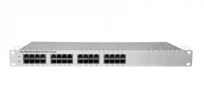 

Устройство грозозащиты OSNOVO SP-IP16/100 для локальной вычислительной сети скорость до 100 Мб/сек н