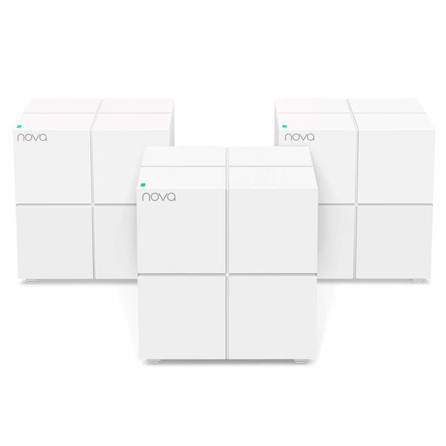 

Усилитель сигнала Tenda nova MW6-3 AC1200 Домашняя Mesh WiFi система с 2мя Гигабитными портами. Поддерживает работу в двух диапазонах 2,4 ГГц и 5 ГГ