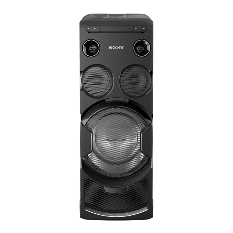 Беспроводная портативная акустика Sony MHC-V77DW Мощная аудиосистема 2.1 с поддержкой Bluetooth и WiFi