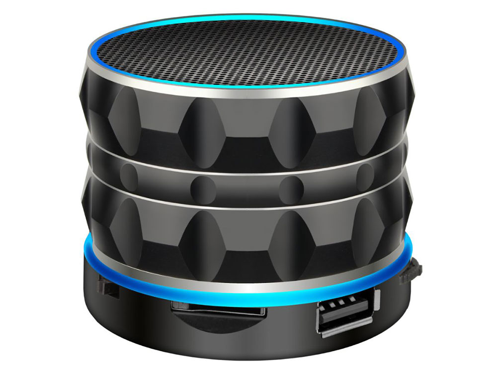 

Портативная акустика Ginzzu GM-880B Black 3 Вт / 100 - 20000 Гц / FM / BT 3.0 / USB, AUX / АКБ