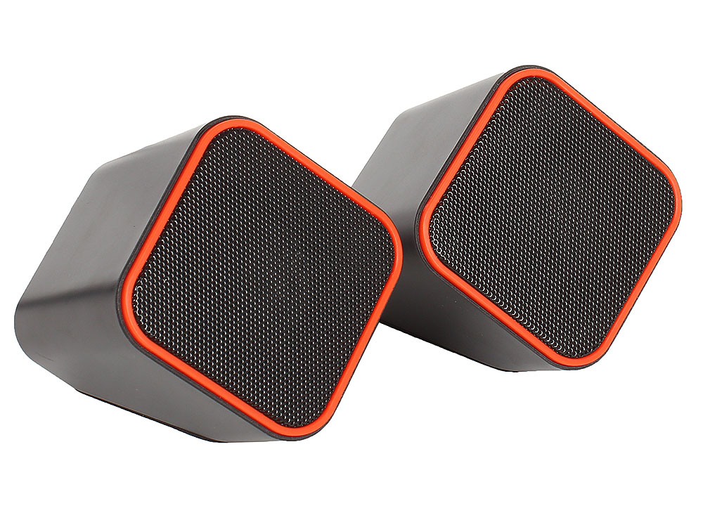 

Колонки BBK CA-198S 2.0, Black/Orange (5 Вт, 100 - 20 000 Гц, mini Jack, от USB)
