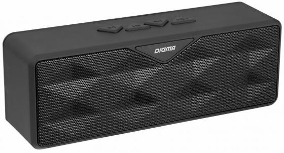 

Портативная колонка Digma S-30 Black 2x3 Вт, 90-20000 Гц, микрофон, Bluetooth, microSD, mini Jack, батарея, USB