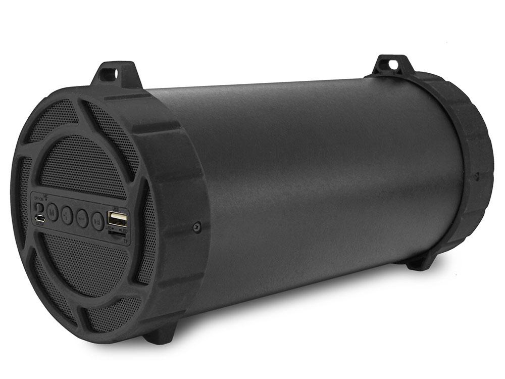

Портативная колонка CBR CMS 177BT, Black (10 Вт, 80 - 18 000 Гц, Bluetooth, FM, mini Jack, USB, Micro SD, батарея)