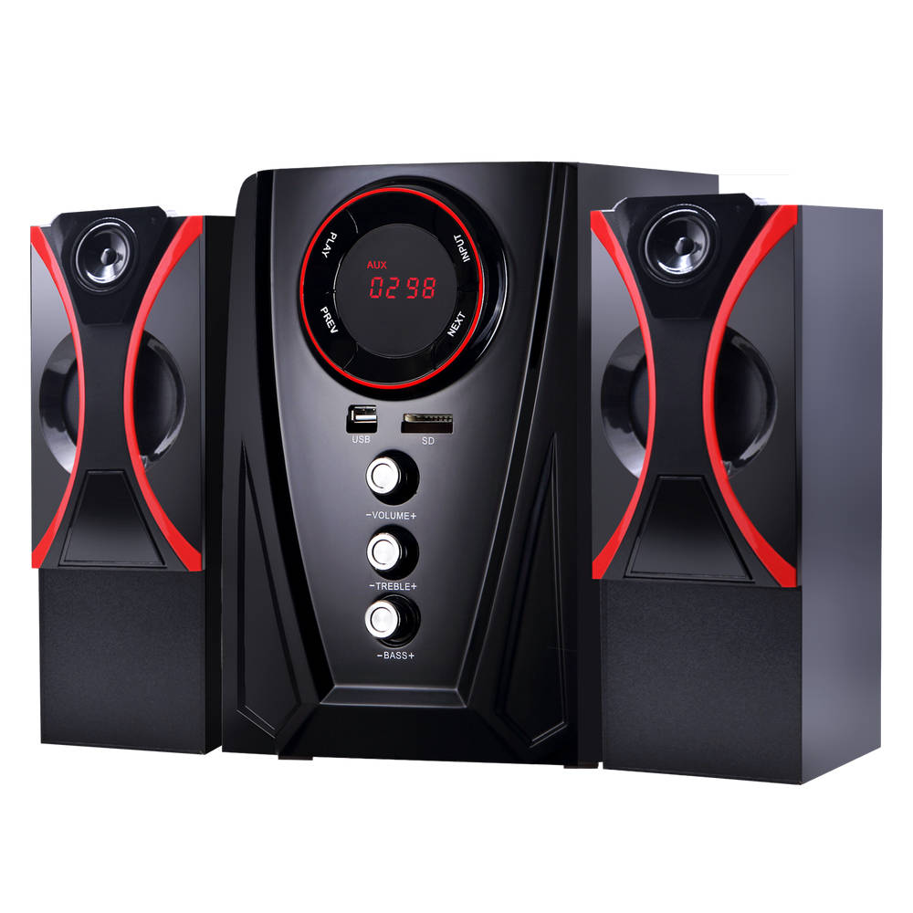 

Колонки Ginzzu GM-407 Black 40 Вт, 40 — 20 000 Гц, пульт ДУ, FM, microSD, mini Jack, MDF, USB, 220V